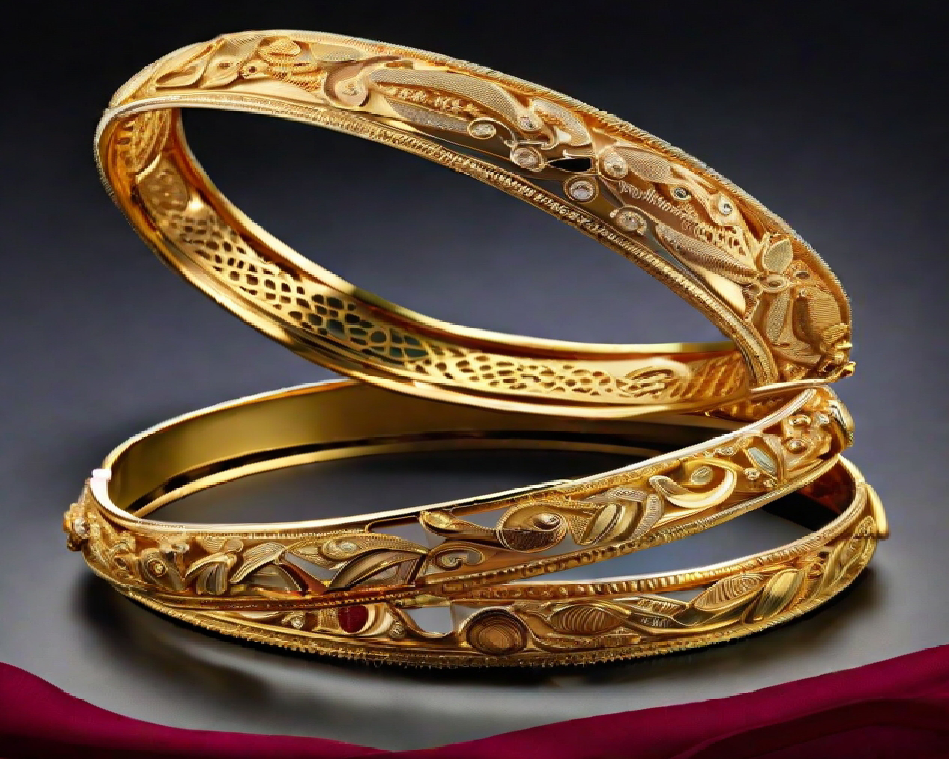 Jewellary Photography Bangle golden